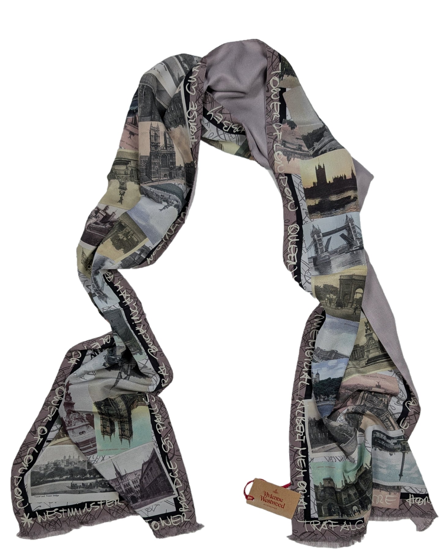 Vivienne Westwood London Schal Damen - Ikonischer City-Print, wendbares Design