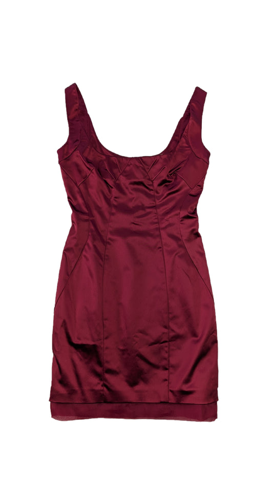 Dolce & Gabbana Minikleid "Only under 40" in burgunderrot Damen
