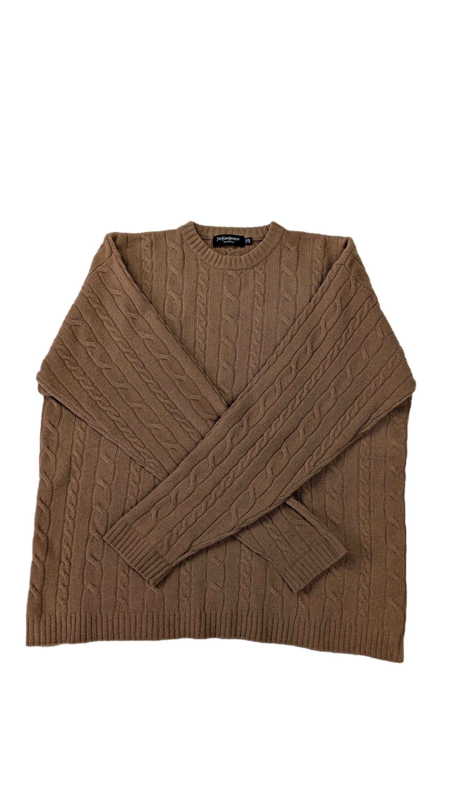 Yves Saint Laurent Vintage Pullover Zopfmuster Herren
