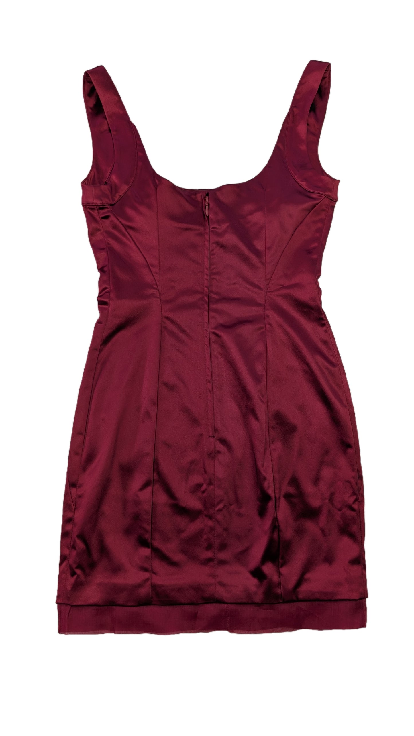 Dolce & Gabbana Minikleid "Only under 40" in burgunderrot Damen