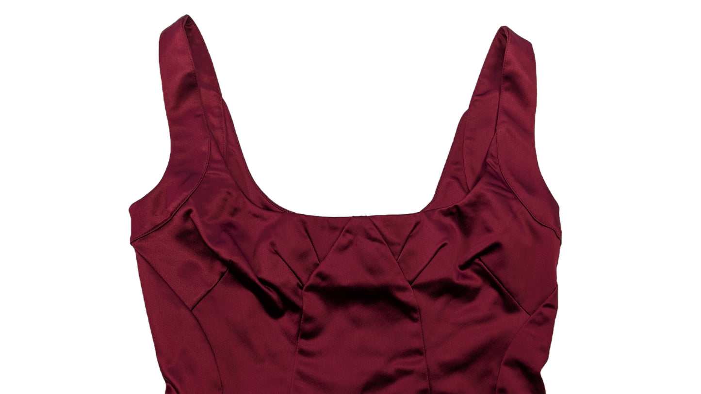 Dolce & Gabbana Minikleid "Only under 40" in burgunderrot Damen
