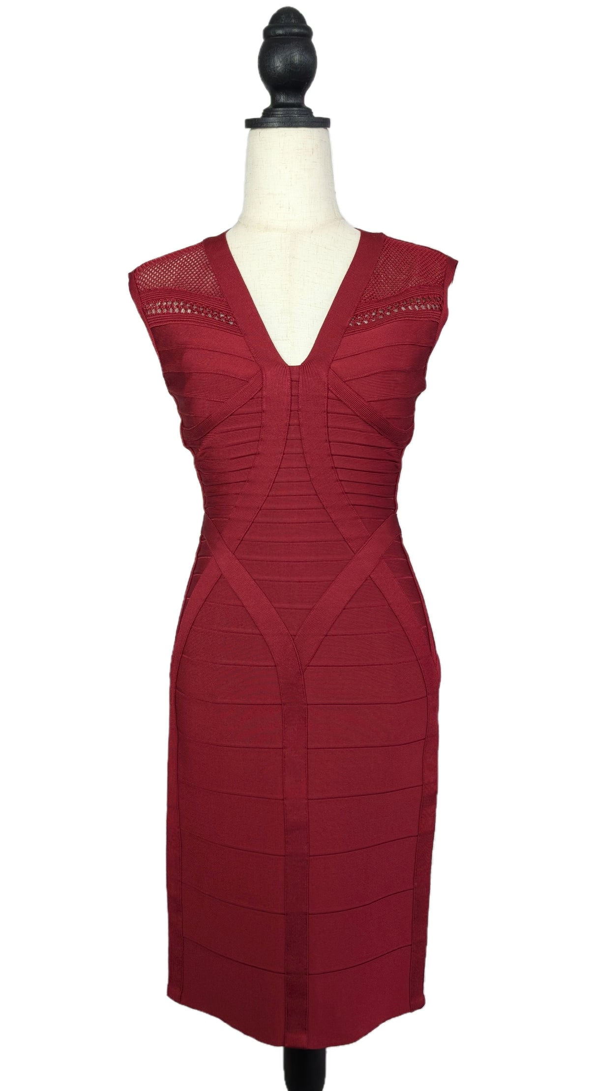 Hervé Léger - Chloe Red Bandage Dress Größe S